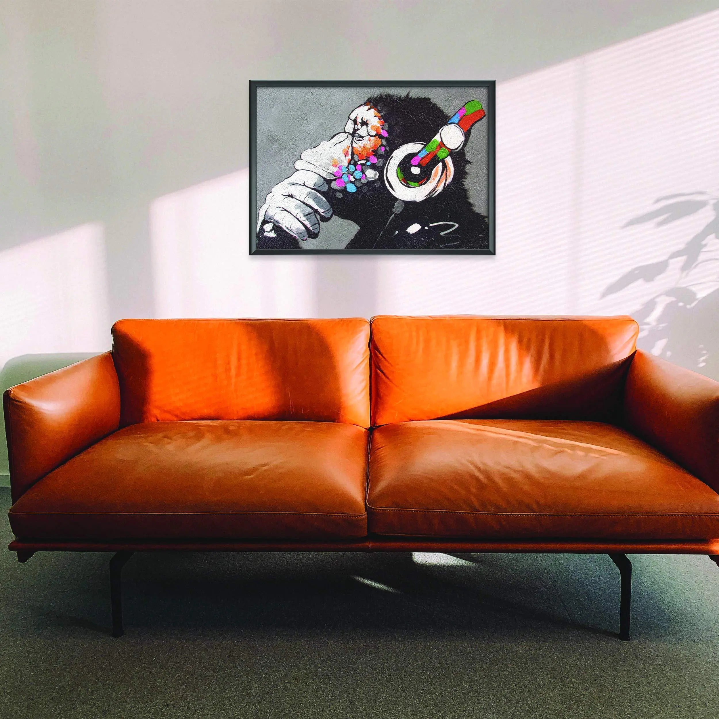 Banksy Monkey Graffiti Poster for Musical Player Decoration 22x16 inches