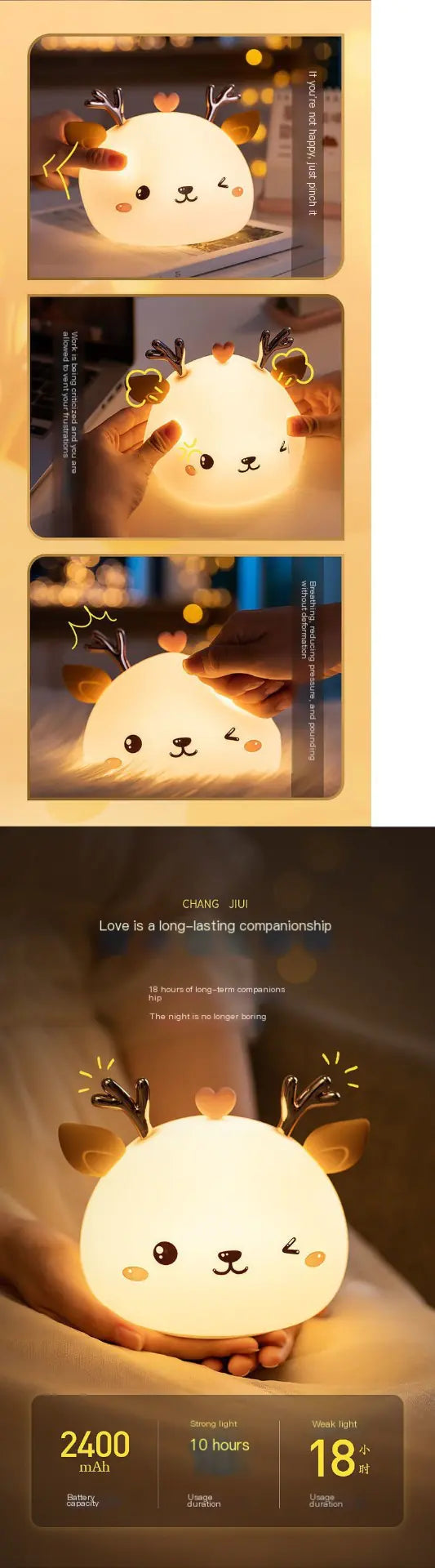 Unicorn LED Bedside Night Lamp