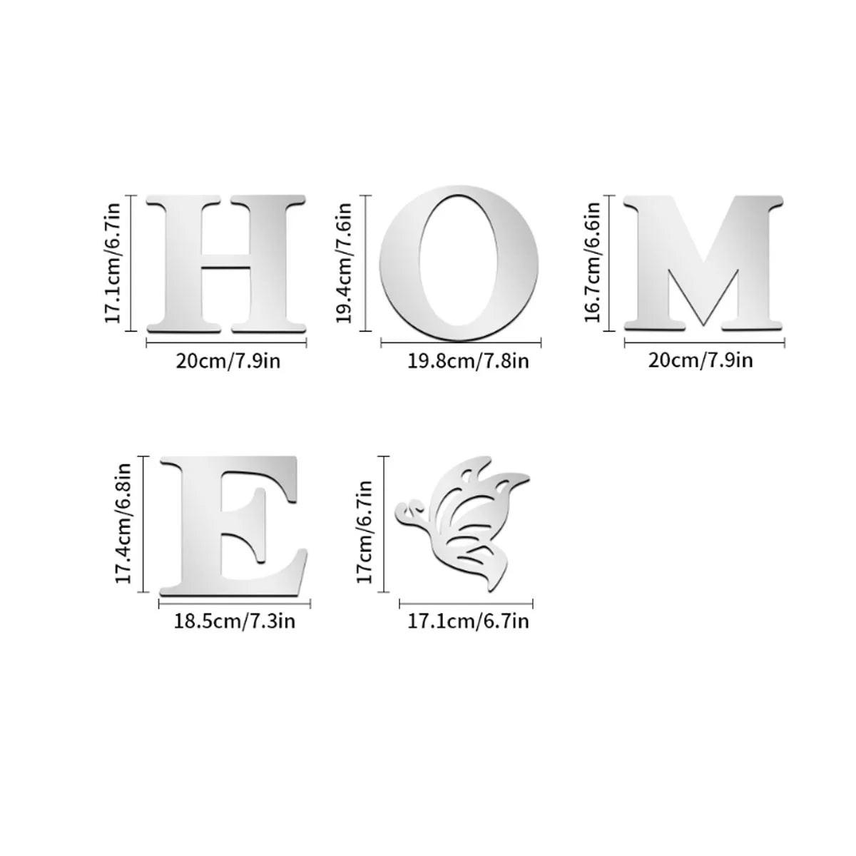 Home Logo 3D Espejo