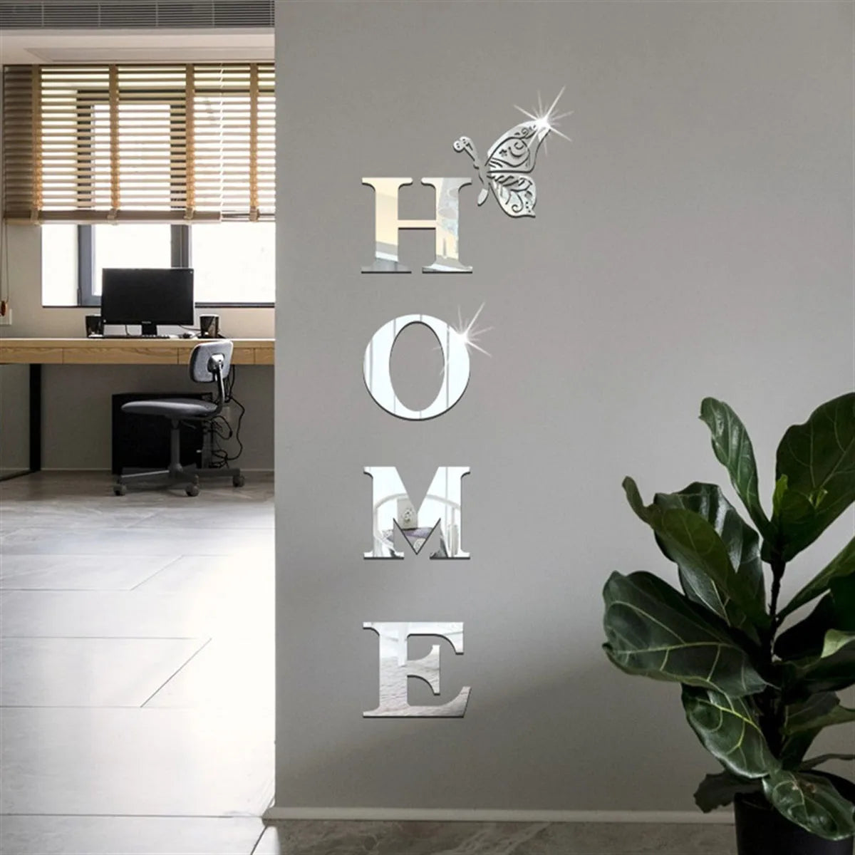 Home Logo 3D Espejo
