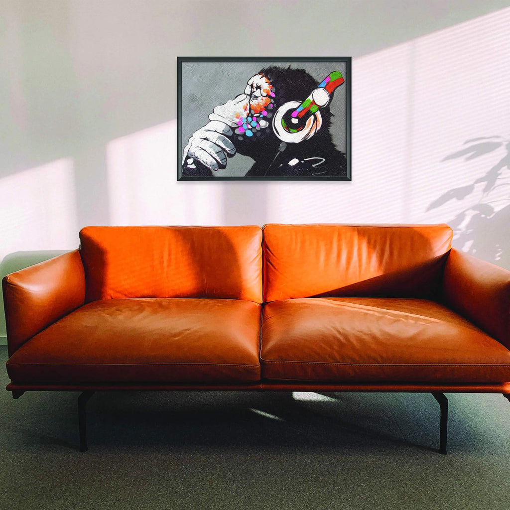 Banksy Monkey Graffiti Poster for Musical Player Decoration 22x16 inches